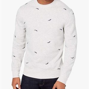 Club Room Men’s Whale Embroidered Pullover Sweater/Sweatshirt NEW without tags